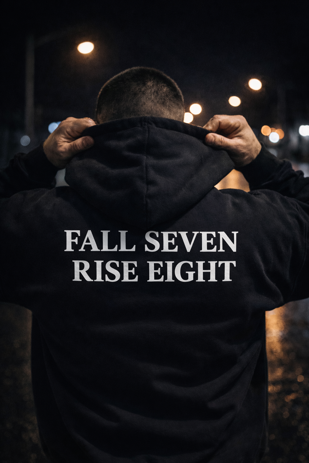 Fall Seven Rise Eight Heavyweight Pullover Hoodie - The Rule